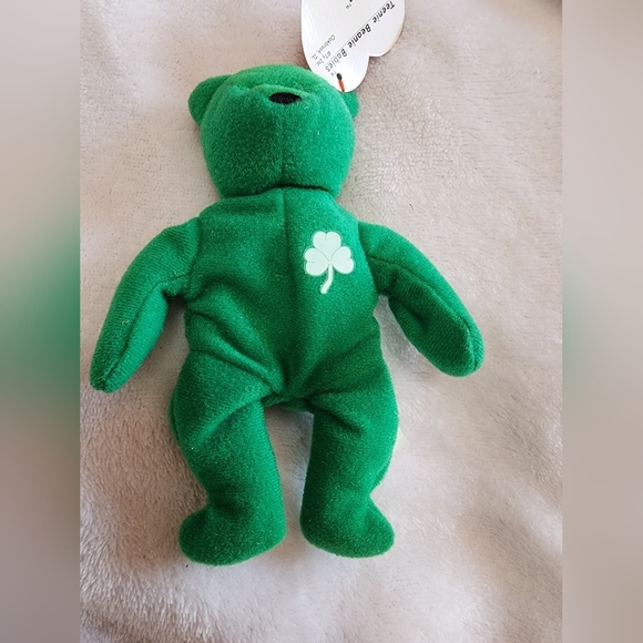 Ty Teenie Beanie Babies McDonalds Teddy Erin with tag 14 cm 1993 - Picture 6 of 6